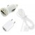 3 in 1 Charging Kit for Acer Liquid Z110 with USB Wall Charger, Car Charger & USB Data Cable