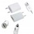 3 in 1 Charging Kit for Alcatel One Touch Scribe Easy with USB Wall Charger, Car Charger & USB Data Cable