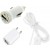 3 in 1 Charging Kit for Alcatel OT-880 One Touch XTRA with USB Wall Charger, Car Charger & USB Data Cable