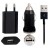 3 in 1 Charging Kit for BlackBerry Curve 9370 with USB Wall Charger, Car Charger & USB Data Cable