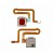 Fingerprint Sensor Flex Cable For Vivo Y91i 2018 Red By - Maxbhi Com