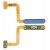 Fingerprint Sensor Flex Cable For Samsung Galaxy M22 Light Blue By - Maxbhi Com