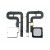 Fingerprint Sensor Flex Cable For Asus Zenfone 3 Zoom Ze553kl White By - Maxbhi Com
