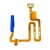 Fingerprint Sensor Flex Cable For Oppo A55 Blue By - Maxbhi Com