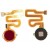 Fingerprint Sensor Flex Cable For Honor V9 Play Red By - Maxbhi Com