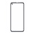 Replacement Front Glass For Motorola One Vision Black By - Maxbhi Com