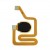 Fingerprint Sensor Flex Cable For Zte Blade V10 Black By - Maxbhi Com