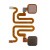 Fingerprint Sensor Flex Cable For Vivo Y79 White By - Maxbhi Com