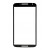 Replacement Front Glass For Motorola Nexus 6 Black By - Maxbhi Com