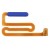 Fingerprint Sensor Flex Cable For Samsung Galaxy M12 Blue By - Maxbhi Com