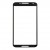 Replacement Front Glass For Google Nexus 6 Black By - Maxbhi Com