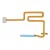 Fingerprint Sensor Flex Cable For Oppo A76 White By - Maxbhi Com