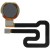 Fingerprint Sensor Flex Cable For Alcatel A3 Xl Black By - Maxbhi Com
