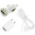 3 in 1 Charging Kit for Prestigio MultiPhone 5044 Duo with USB Wall Charger, Car Charger & USB Data Cable