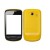 Full Body Housing For Samsung Corby Ii S3850 Yellow Black - Maxbhi Com