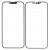 Replacement Front Glass For Apple Iphone 14 Plus Black By - Maxbhi Com