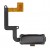 Fingerprint Sensor Flex Cable For Samsung Galaxy A3 2017 Black By - Maxbhi Com