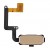 Fingerprint Sensor Flex Cable For Samsung Galaxy A3 2017 Gold By - Maxbhi Com