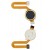 Fingerprint Sensor Flex Cable For Motorola Moto G Pure 2021 White By - Maxbhi Com