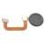 Fingerprint Sensor Flex Cable For Blu G91 Pro White By - Maxbhi Com
