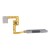 Fingerprint Sensor Flex Cable For Motorola Moto G200 5g Black By - Maxbhi Com
