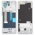 Lcd Frame Middle Chassis For Nokia X30 White By - Maxbhi Com