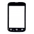 Replacement Front Glass For Micromax X853 Black By - Maxbhi Com