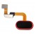 Fingerprint Sensor Flex Cable For Meizu M6 Note Red By - Maxbhi Com