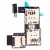 Mmc With Sim Card Reader For Motorola New Moto G 2nd Gen By - Maxbhi Com