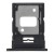Sim Card Holder Tray For Xiaomi Mi 11 Lite 5g Black - Maxbhi Com