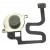 Fingerprint Sensor Flex Cable For Cat S62 White By - Maxbhi Com