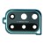 Camera Lens Glass With Frame For Oneplus 8t Black By - Maxbhi Com