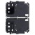 Camera Lens Glass with Frame for Xiaomi Poco M3 Black