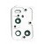 Camera Lens Glass With Frame For Oppo A54 White By - Maxbhi Com