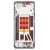 Lcd Frame Middle Chassis For Oppo Reno9 Pro White By - Maxbhi Com