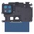 Camera Lens Glass with Frame for Xiaomi Redmi 10A Blue