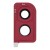 Camera Lens Glass With Frame For Samsung Galaxy A30 Red By - Maxbhi Com