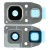 Camera Lens Glass With Frame For Samsung Galaxy A7 2017 Peach By - Maxbhi Com