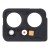 Camera Lens Glass With Frame For Xiaomi Poco X5 Pro 5g Black By - Maxbhi Com