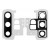 Camera Lens Glass With Frame For Samsung Galaxy Note 10 Plus 5g White By - Maxbhi Com