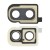 Camera Lens Glass With Frame For Samsung Galaxy Z Flip Gold By - Maxbhi Com