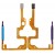 Fingerprint Sensor Flex Cable For Honor 70 Lite Blue By - Maxbhi Com