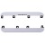 Top Bottom Cover For Lg V20 H990ds Silver By - Maxbhi Com