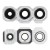 Camera Lens Glass With Frame For Samsung Galaxy A54 White By - Maxbhi Com