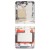 Lcd Frame Middle Chassis For Huawei P50 Pocket 4g Al00 Gold By - Maxbhi Com