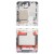 Lcd Frame Middle Chassis For Huawei P50 Pocket 4g Al00 Silver By - Maxbhi Com