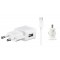 3 in 1 Charging Kit for Samsung Galaxy E5 SM-E500F with Wall Charger, Car Charger & USB Data Cable - Maxbhi.com