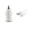 Car Charger for Microsoft Lumia 640 XL Dual SIM with USB Cable