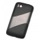Back Cover for HTC Sensation - Black & Silver