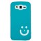 Smiley Back Case for Samsung Galaxy Grand 2 SM-G7102 with dual SIM Sky Blue